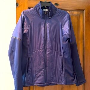 Great looking Athleta, cobalt blue jacket, puffy in the middle size L